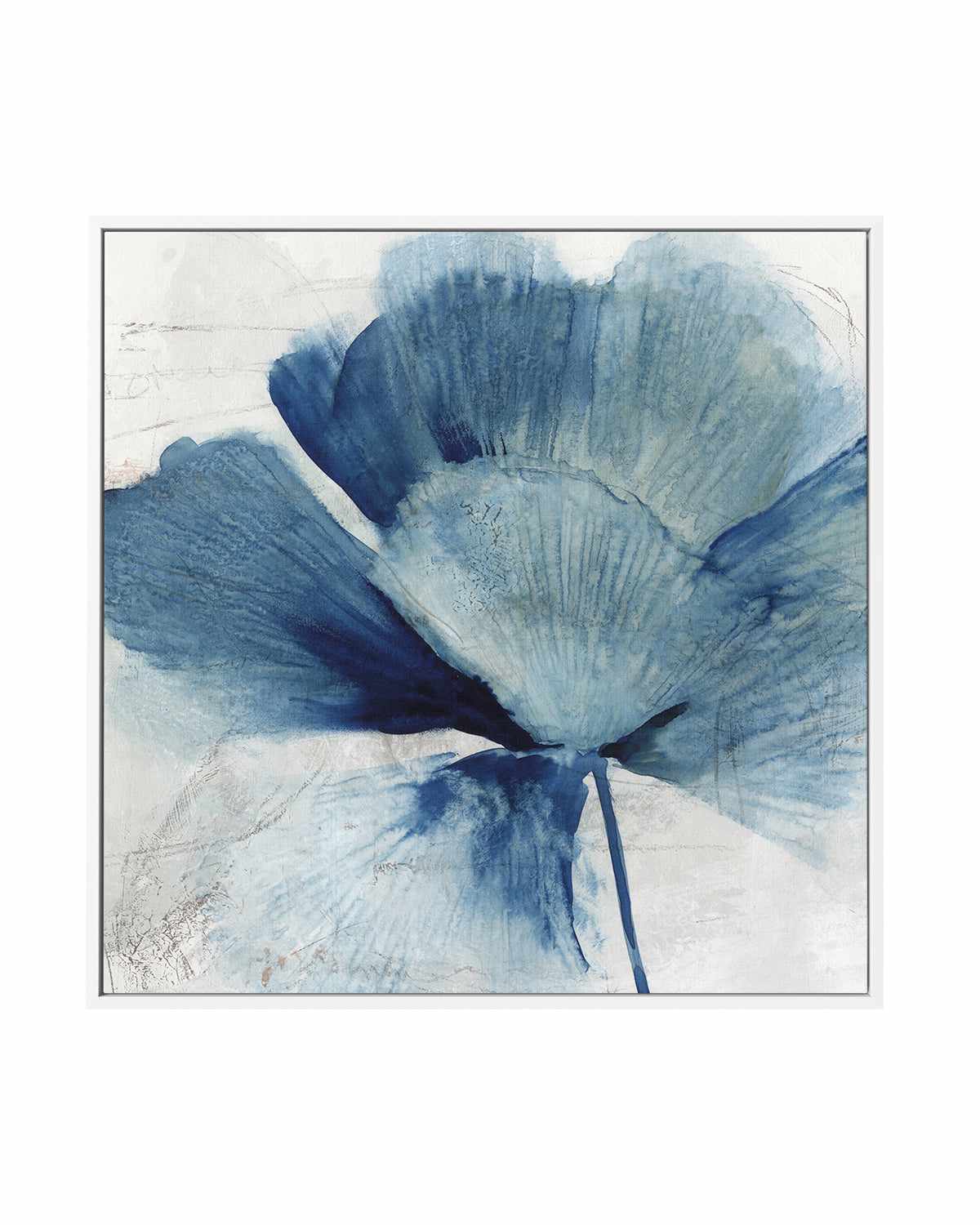 Inky Flower II | Framed Canvas Art Print