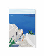 Into the Blue by Petra Lizde | Framed Canvas Art Print