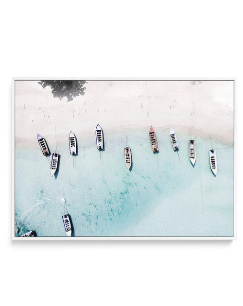 Island Hopping | Framed Canvas-CANVAS-You can shop wall art online with Olive et Oriel for everything from abstract art to fun kids wall art. Our beautiful modern art prints and canvas art are available from large canvas prints to wall art paintings and our proudly Australian artwork collection offers only the highest quality framed large wall art and canvas art Australia - You can buy fashion photography prints or Hampton print posters and paintings on canvas from Olive et Oriel and have them d