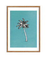 Island Palm I Art Print-PRINT-Olive et Oriel-Olive et Oriel-50x70 cm | 19.6" x 27.5"-Walnut-With White Border-Buy-Australian-Art-Prints-Online-with-Olive-et-Oriel-Your-Artwork-Specialists-Austrailia-Decorate-With-Coastal-Photo-Wall-Art-Prints-From-Our-Beach-House-Artwork-Collection-Fine-Poster-and-Framed-Artwork