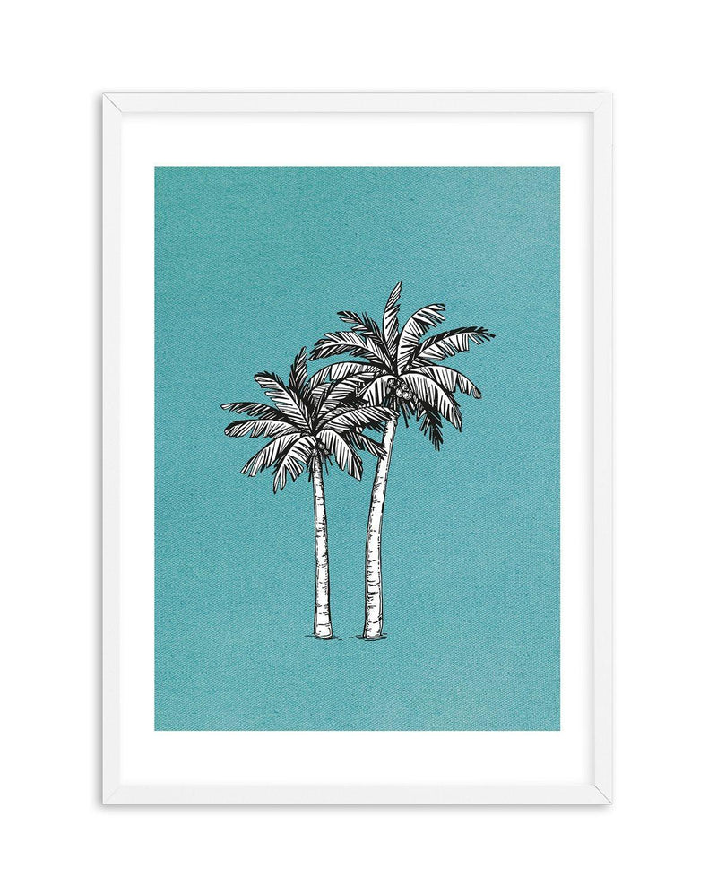 Island Palm II Art Print-PRINT-Olive et Oriel-Olive et Oriel-A4 | 8.3" x 11.7" | 21 x 29.7cm-White-With White Border-Buy-Australian-Art-Prints-Online-with-Olive-et-Oriel-Your-Artwork-Specialists-Austrailia-Decorate-With-Coastal-Photo-Wall-Art-Prints-From-Our-Beach-House-Artwork-Collection-Fine-Poster-and-Framed-Artwork