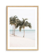 Island Palms Art Print-PRINT-Olive et Oriel-Olive et Oriel-A4 | 8.3" x 11.7" | 21 x 29.7cm-Oak-With White Border-Buy-Australian-Art-Prints-Online-with-Olive-et-Oriel-Your-Artwork-Specialists-Austrailia-Decorate-With-Coastal-Photo-Wall-Art-Prints-From-Our-Beach-House-Artwork-Collection-Fine-Poster-and-Framed-Artwork