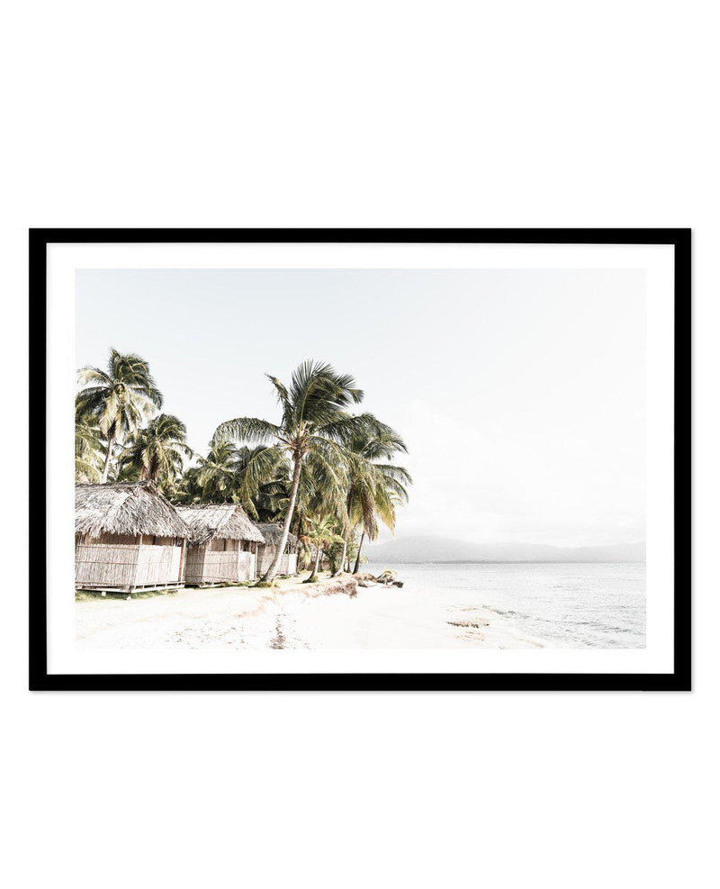 Island Villas Art Print-PRINT-Olive et Oriel-Olive et Oriel-A4 | 8.3" x 11.7" | 21 x 29.7cm-Black-With White Border-Buy-Australian-Art-Prints-Online-with-Olive-et-Oriel-Your-Artwork-Specialists-Austrailia-Decorate-With-Coastal-Photo-Wall-Art-Prints-From-Our-Beach-House-Artwork-Collection-Fine-Poster-and-Framed-Artwork