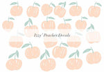 Izzy's Peaches Decal Set-Decals-Olive et Oriel-Decorate your kids bedroom wall decor with removable wall decals, these fabric kids decals are a great way to add colour and update your children's bedroom. Available as girls wall decals or boys wall decals, there are also nursery decals.
