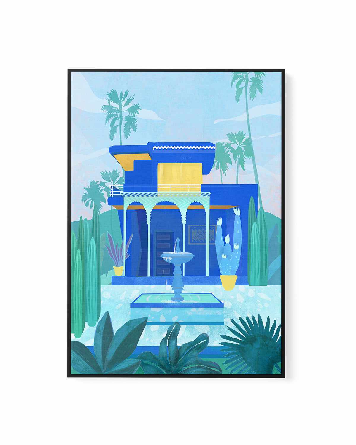 Jardin Majorelle by Petra Lizde | Framed Canvas Art Print