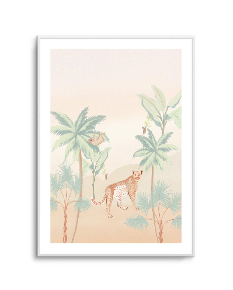 Jungle Cheetah Art Print-PRINT-Olive et Oriel-Olive et Oriel-Buy-Australian-Art-Prints-Online-with-Olive-et-Oriel-Your-Artwork-Specialists-Austrailia-Decorate-With-Coastal-Photo-Wall-Art-Prints-From-Our-Beach-House-Artwork-Collection-Fine-Poster-and-Framed-Artwork