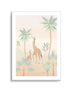 Jungle Giraffes Art Print-PRINT-Olive et Oriel-Olive et Oriel-Buy-Australian-Art-Prints-Online-with-Olive-et-Oriel-Your-Artwork-Specialists-Austrailia-Decorate-With-Coastal-Photo-Wall-Art-Prints-From-Our-Beach-House-Artwork-Collection-Fine-Poster-and-Framed-Artwork