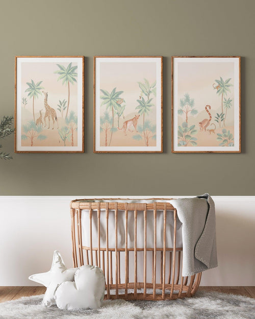 Jungle Monkeys Art Print-PRINT-Olive et Oriel-Olive et Oriel-Buy-Australian-Art-Prints-Online-with-Olive-et-Oriel-Your-Artwork-Specialists-Austrailia-Decorate-With-Coastal-Photo-Wall-Art-Prints-From-Our-Beach-House-Artwork-Collection-Fine-Poster-and-Framed-Artwork