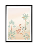Jungle Monkeys Art Print-PRINT-Olive et Oriel-Olive et Oriel-A5 | 5.8" x 8.3" | 14.8 x 21cm-Black-With White Border-Buy-Australian-Art-Prints-Online-with-Olive-et-Oriel-Your-Artwork-Specialists-Austrailia-Decorate-With-Coastal-Photo-Wall-Art-Prints-From-Our-Beach-House-Artwork-Collection-Fine-Poster-and-Framed-Artwork