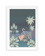 Jungle Monkeys in Midnight Art Print-PRINT-Olive et Oriel-Olive et Oriel-A5 | 5.8" x 8.3" | 14.8 x 21cm-White-With White Border-Buy-Australian-Art-Prints-Online-with-Olive-et-Oriel-Your-Artwork-Specialists-Austrailia-Decorate-With-Coastal-Photo-Wall-Art-Prints-From-Our-Beach-House-Artwork-Collection-Fine-Poster-and-Framed-Artwork