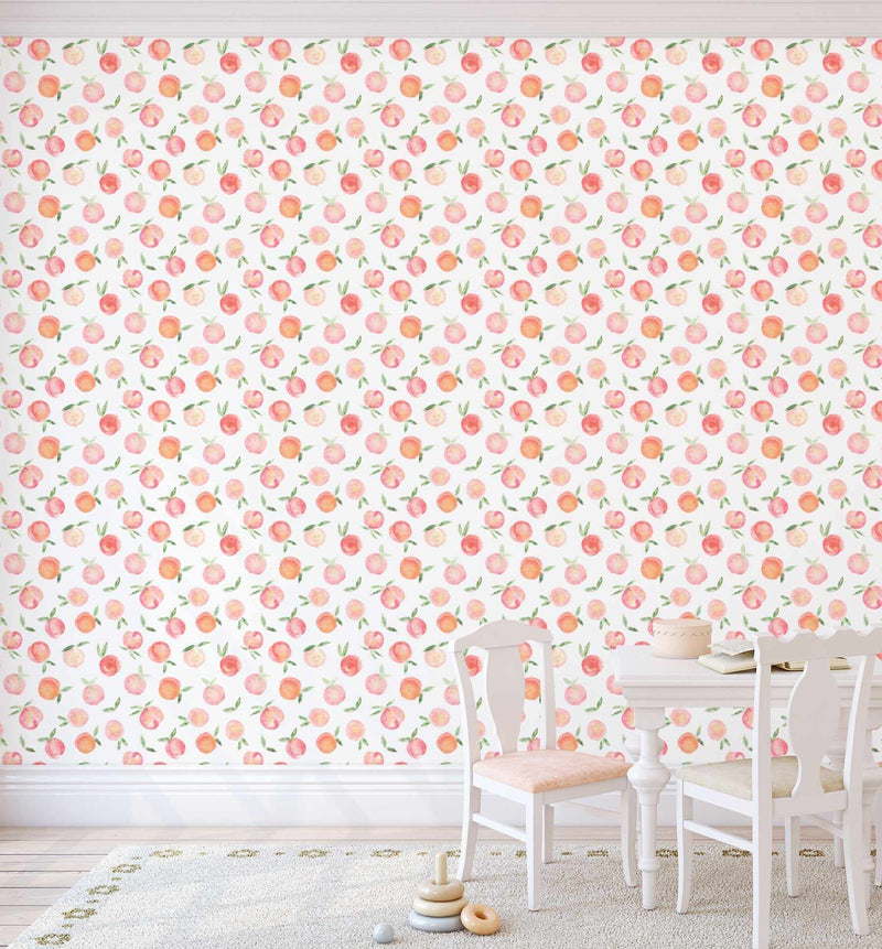 Just Peachy Wallpaper-Wallpaper-Buy Kids Removable Wallpaper Online Our Custom Made Children√¢‚Ç¨‚Ñ¢s Wallpapers Are A Fun Way To Decorate And Enhance Boys Bedroom Decor And Girls Bedrooms They Are An Amazing Addition To Your Kids Bedroom Walls Our Collection of Kids Wallpaper Is Sure To Transform Your Kids Rooms Interior Style From Pink Wallpaper To Dinosaur Wallpaper Even Marble Wallpapers For Teen Boys Shop Peel And Stick Wallpaper Online Today With Olive et Oriel