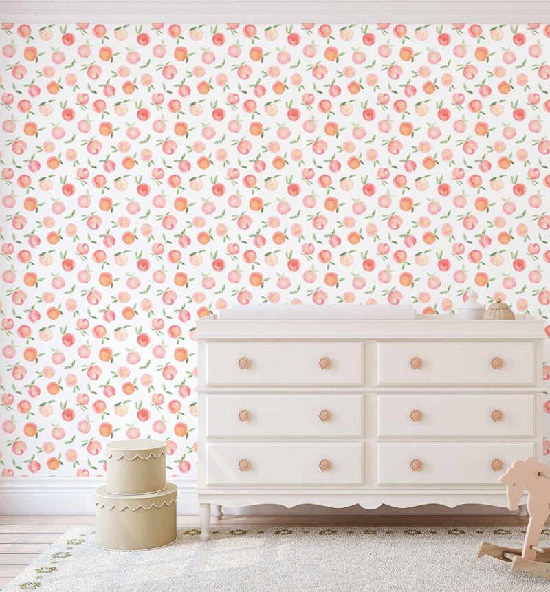 Just Peachy Wallpaper-Wallpaper-Buy Kids Removable Wallpaper Online Our Custom Made Children√¢‚Ç¨‚Ñ¢s Wallpapers Are A Fun Way To Decorate And Enhance Boys Bedroom Decor And Girls Bedrooms They Are An Amazing Addition To Your Kids Bedroom Walls Our Collection of Kids Wallpaper Is Sure To Transform Your Kids Rooms Interior Style From Pink Wallpaper To Dinosaur Wallpaper Even Marble Wallpapers For Teen Boys Shop Peel And Stick Wallpaper Online Today With Olive et Oriel