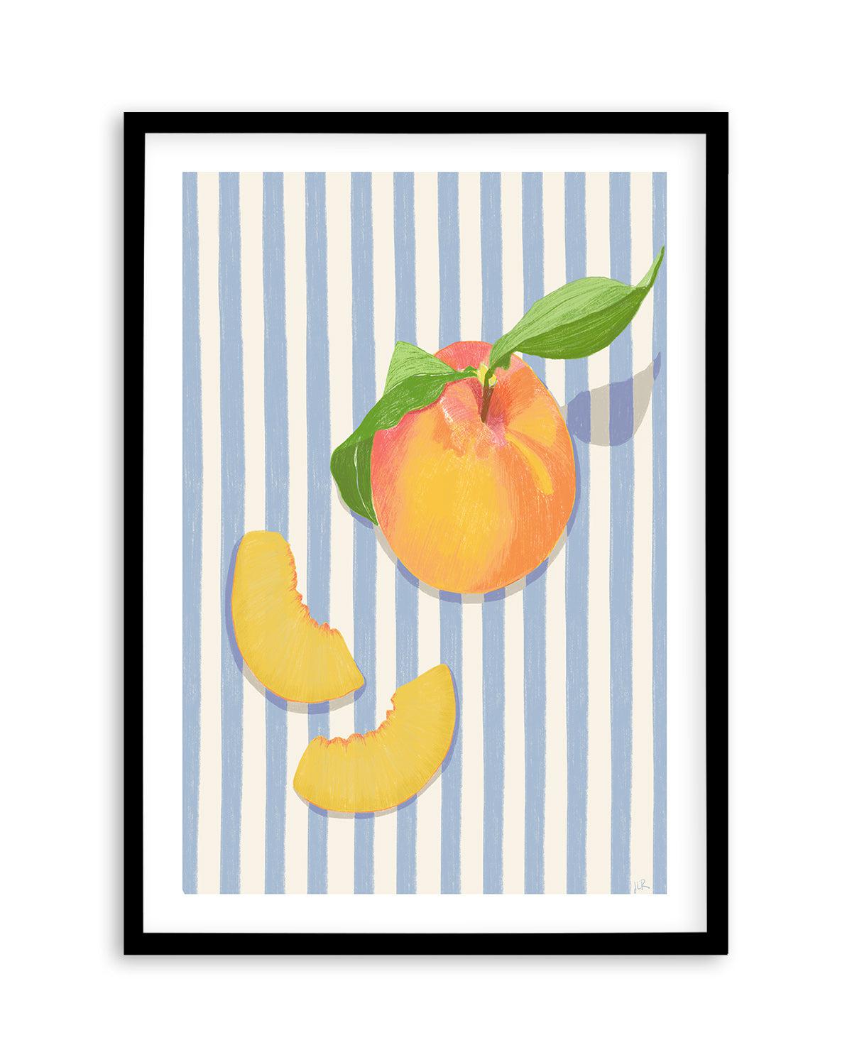 Just Peachy by Jenny Liz Rome Art Print-PRINT-Olive et Oriel-Jenny Liz Rome-A5 | 5.8" x 8.3" | 14.8 x 21cm-Black-With White Border-Buy-Australian-Art-Prints-Online-with-Olive-et-Oriel-Your-Artwork-Specialists-Austrailia-Decorate-With-Coastal-Photo-Wall-Art-Prints-From-Our-Beach-House-Artwork-Collection-Fine-Poster-and-Framed-Artwork