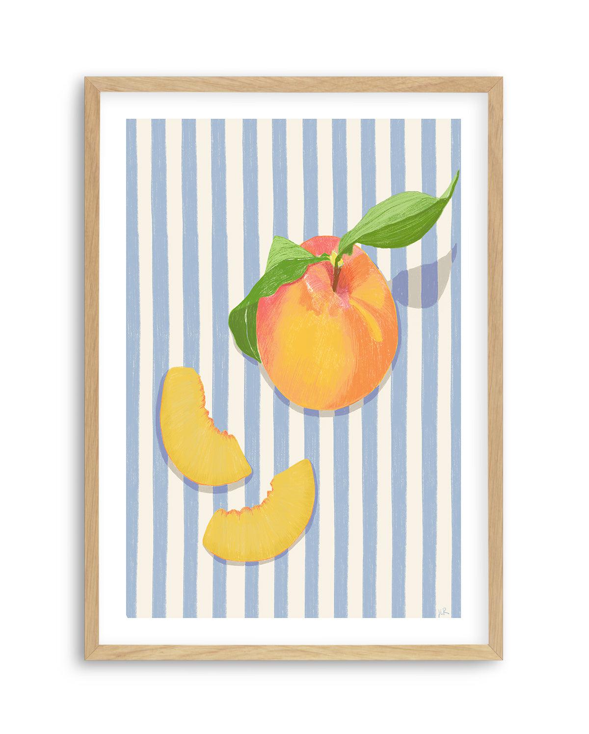 Just Peachy by Jenny Liz Rome Art Print-PRINT-Olive et Oriel-Jenny Liz Rome-A5 | 5.8" x 8.3" | 14.8 x 21cm-Oak-With White Border-Buy-Australian-Art-Prints-Online-with-Olive-et-Oriel-Your-Artwork-Specialists-Austrailia-Decorate-With-Coastal-Photo-Wall-Art-Prints-From-Our-Beach-House-Artwork-Collection-Fine-Poster-and-Framed-Artwork