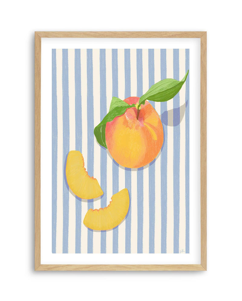 Just Peachy by Jenny Liz Rome Art Print-PRINT-Olive et Oriel-Jenny Liz Rome-A5 | 5.8" x 8.3" | 14.8 x 21cm-Oak-With White Border-Buy-Australian-Art-Prints-Online-with-Olive-et-Oriel-Your-Artwork-Specialists-Austrailia-Decorate-With-Coastal-Photo-Wall-Art-Prints-From-Our-Beach-House-Artwork-Collection-Fine-Poster-and-Framed-Artwork