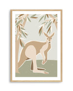 Kangaroo CanopyArt Print-PRINT-Olive et Oriel-Kristin-A5 | 5.8" x 8.3" | 14.8 x 21cm-Oak-With White Border-Buy-Australian-Art-Prints-Online-with-Olive-et-Oriel-Your-Artwork-Specialists-Austrailia-Decorate-With-Coastal-Photo-Wall-Art-Prints-From-Our-Beach-House-Artwork-Collection-Fine-Poster-and-Framed-Artwork