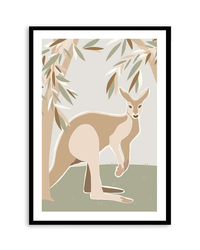 Kangaroo CanopyArt Print-PRINT-Olive et Oriel-Kristin-A5 | 5.8" x 8.3" | 14.8 x 21cm-Black-With White Border-Buy-Australian-Art-Prints-Online-with-Olive-et-Oriel-Your-Artwork-Specialists-Austrailia-Decorate-With-Coastal-Photo-Wall-Art-Prints-From-Our-Beach-House-Artwork-Collection-Fine-Poster-and-Framed-Artwork
