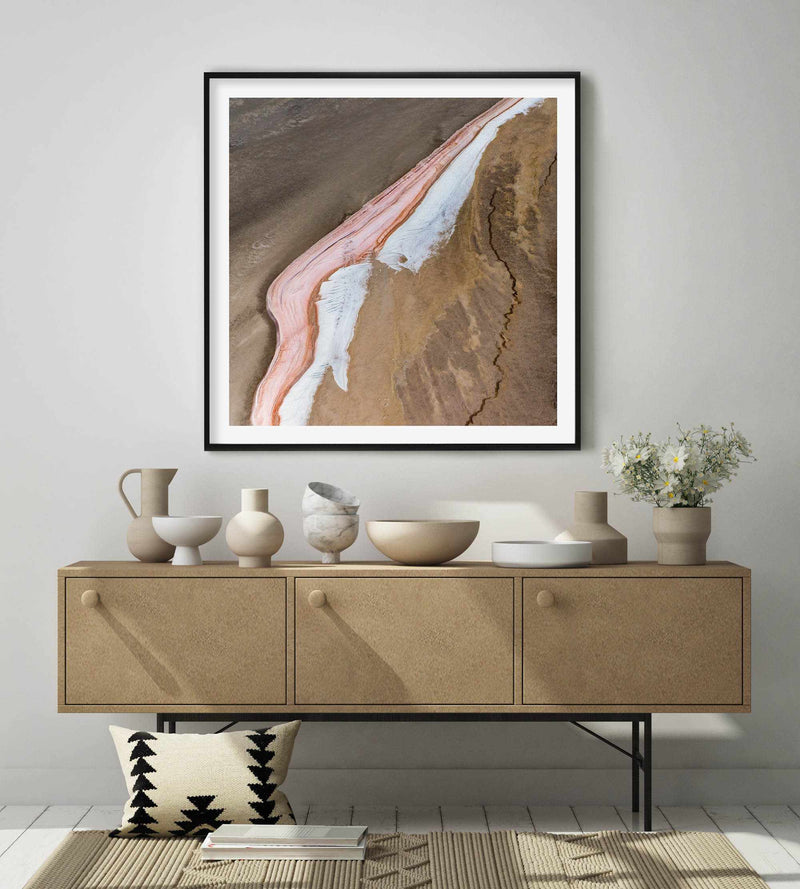 Kati Thanda-Lake Eyre No I | SQ Art Print-PRINT-Olive et Oriel-Olive et Oriel-Buy-Australian-Art-Prints-Online-with-Olive-et-Oriel-Your-Artwork-Specialists-Austrailia-Decorate-With-Coastal-Photo-Wall-Art-Prints-From-Our-Beach-House-Artwork-Collection-Fine-Poster-and-Framed-Artwork