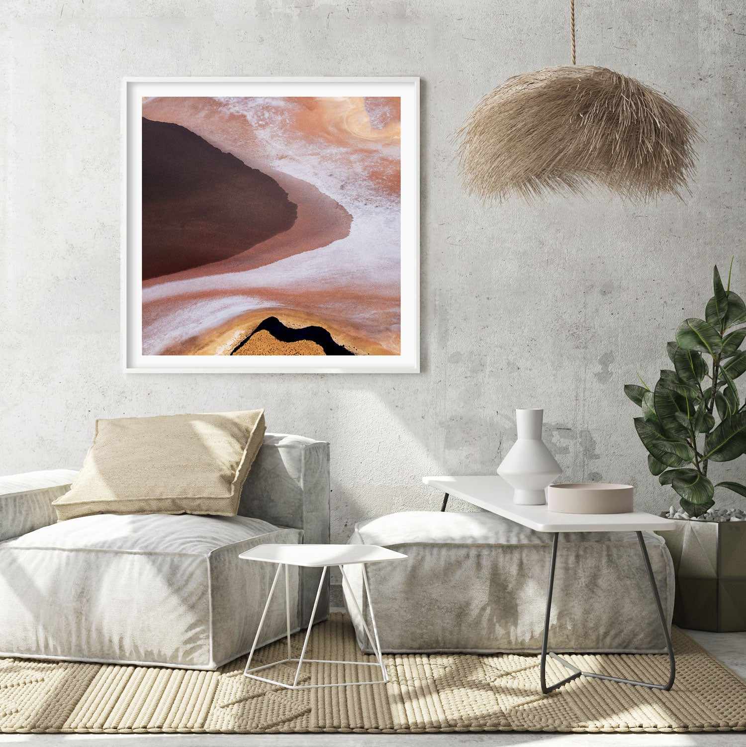 Kati Thanda-Lake Eyre No II | SQ Art Print-PRINT-Olive et Oriel-Olive et Oriel-Buy-Australian-Art-Prints-Online-with-Olive-et-Oriel-Your-Artwork-Specialists-Austrailia-Decorate-With-Coastal-Photo-Wall-Art-Prints-From-Our-Beach-House-Artwork-Collection-Fine-Poster-and-Framed-Artwork