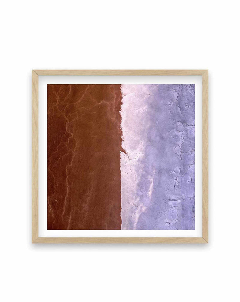Kati Thanda-Lake Eyre No III | SQ Art Print-PRINT-Olive et Oriel-Olive et Oriel-70x70 cm | 27.5" x 27.5"-Oak-With White Border-Buy-Australian-Art-Prints-Online-with-Olive-et-Oriel-Your-Artwork-Specialists-Austrailia-Decorate-With-Coastal-Photo-Wall-Art-Prints-From-Our-Beach-House-Artwork-Collection-Fine-Poster-and-Framed-Artwork