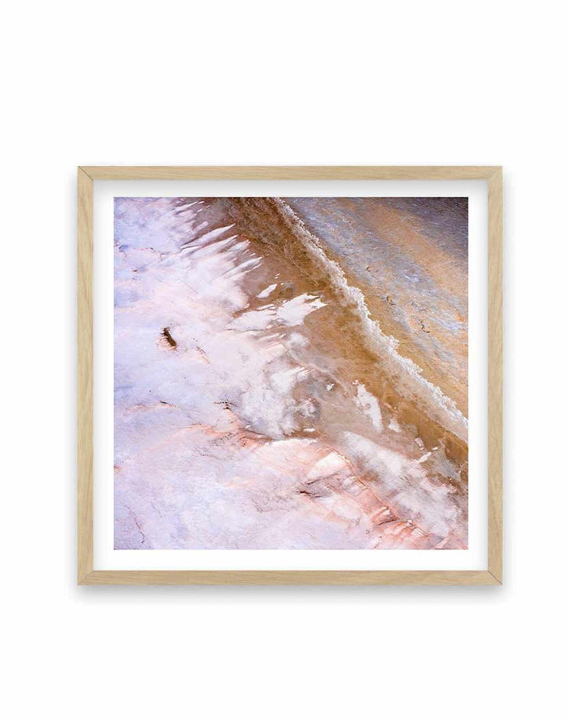 Kati Thanda-Lake Eyre No VII | SQ Art Print-PRINT-Olive et Oriel-Olive et Oriel-70x70 cm | 27.5" x 27.5"-Oak-With White Border-Buy-Australian-Art-Prints-Online-with-Olive-et-Oriel-Your-Artwork-Specialists-Austrailia-Decorate-With-Coastal-Photo-Wall-Art-Prints-From-Our-Beach-House-Artwork-Collection-Fine-Poster-and-Framed-Artwork