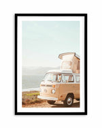 Kombi Beach Camper PT by Caleb Morris Art Print