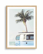 Kombi (Select Your colour) Art Print-PRINT-Olive et Oriel-Olive et Oriel-A4 | 8.3" x 11.7" | 21 x 29.7cm-Oak-With White Border-Buy-Australian-Art-Prints-Online-with-Olive-et-Oriel-Your-Artwork-Specialists-Austrailia-Decorate-With-Coastal-Photo-Wall-Art-Prints-From-Our-Beach-House-Artwork-Collection-Fine-Poster-and-Framed-Artwork