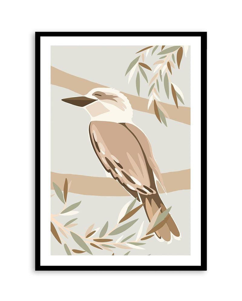Cool as a KookaburraArt Print-PRINT-Olive et Oriel-Kristin-A5 | 5.8" x 8.3" | 14.8 x 21cm-Black-With White Border-Buy-Australian-Art-Prints-Online-with-Olive-et-Oriel-Your-Artwork-Specialists-Austrailia-Decorate-With-Coastal-Photo-Wall-Art-Prints-From-Our-Beach-House-Artwork-Collection-Fine-Poster-and-Framed-Artwork