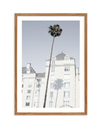 LA City Palm Art Print-PRINT-Olive et Oriel-Olive et Oriel-50x70 cm | 19.6" x 27.5"-Walnut-With White Border-Buy-Australian-Art-Prints-Online-with-Olive-et-Oriel-Your-Artwork-Specialists-Austrailia-Decorate-With-Coastal-Photo-Wall-Art-Prints-From-Our-Beach-House-Artwork-Collection-Fine-Poster-and-Framed-Artwork