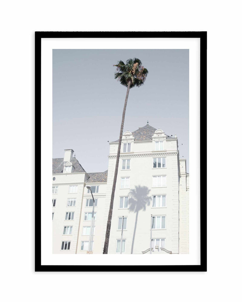 LA City Palm Art Print-PRINT-Olive et Oriel-Olive et Oriel-A4 | 8.3" x 11.7" | 21 x 29.7cm-Black-With White Border-Buy-Australian-Art-Prints-Online-with-Olive-et-Oriel-Your-Artwork-Specialists-Austrailia-Decorate-With-Coastal-Photo-Wall-Art-Prints-From-Our-Beach-House-Artwork-Collection-Fine-Poster-and-Framed-Artwork