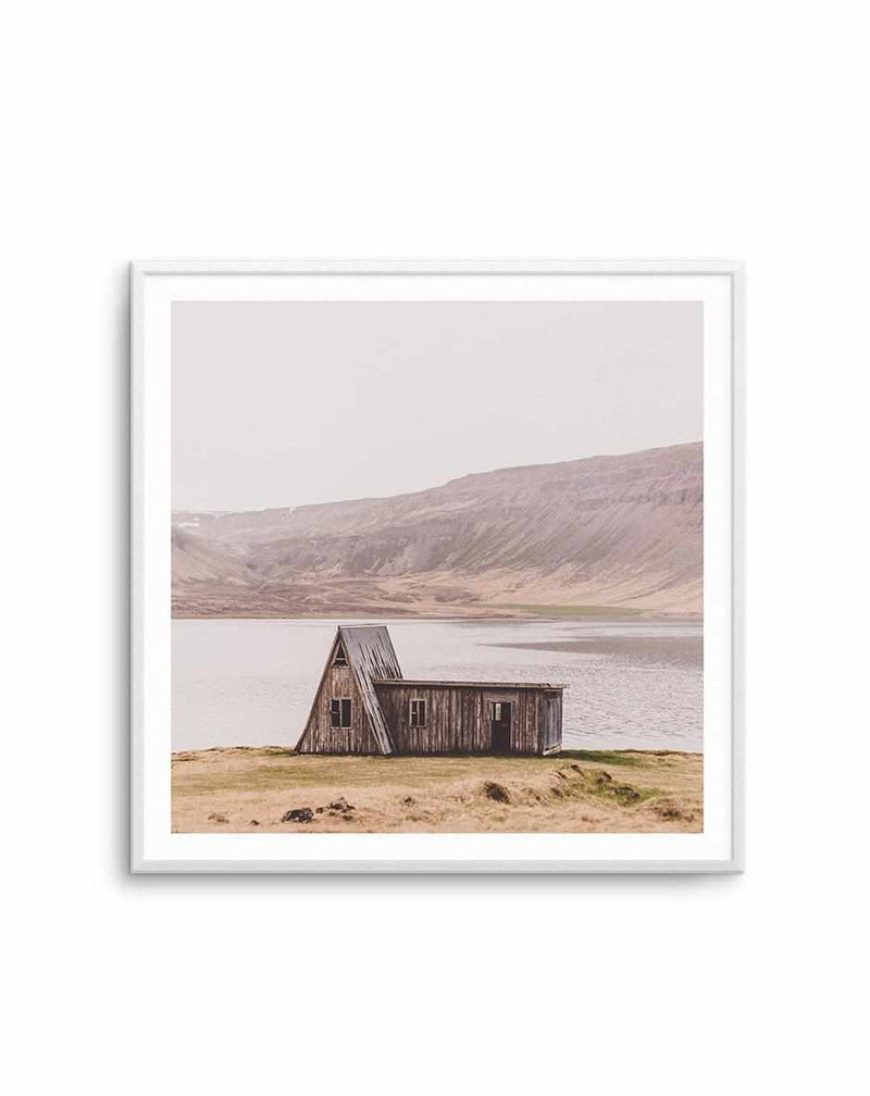 Lake Shack | SQ Art Print-PRINT-Olive et Oriel-Olive et Oriel-Buy-Australian-Art-Prints-Online-with-Olive-et-Oriel-Your-Artwork-Specialists-Austrailia-Decorate-With-Coastal-Photo-Wall-Art-Prints-From-Our-Beach-House-Artwork-Collection-Fine-Poster-and-Framed-Artwork