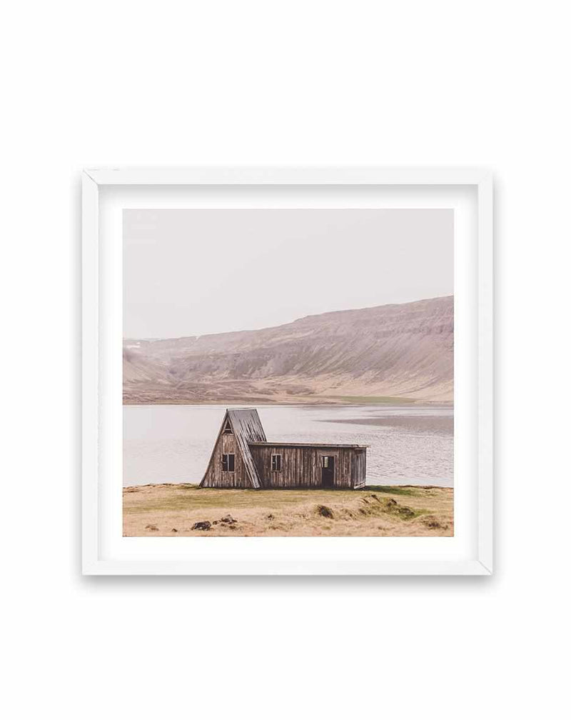 Lake Shack | SQ Art Print-PRINT-Olive et Oriel-Olive et Oriel-70x70 cm | 27.5" x 27.5"-White-With White Border-Buy-Australian-Art-Prints-Online-with-Olive-et-Oriel-Your-Artwork-Specialists-Austrailia-Decorate-With-Coastal-Photo-Wall-Art-Prints-From-Our-Beach-House-Artwork-Collection-Fine-Poster-and-Framed-Artwork