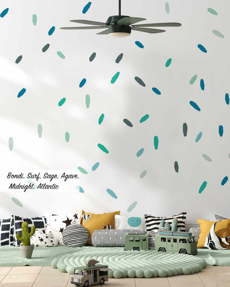 Large Super Fun Dots Decal Set-Decals-Olive et Oriel-Decorate your kids bedroom wall decor with removable wall decals, these fabric kids decals are a great way to add colour and update your children's bedroom. Available as girls wall decals or boys wall decals, there are also nursery decals.