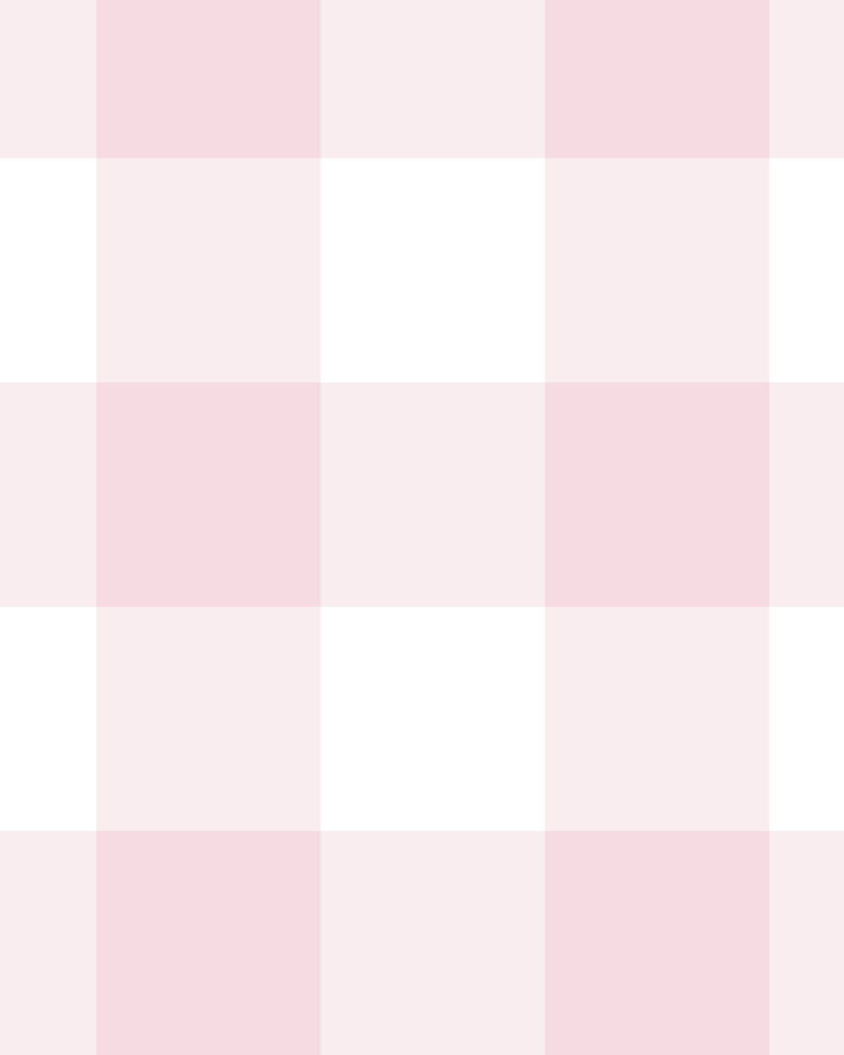 Large Gingham Check Light Pink Wallpaper