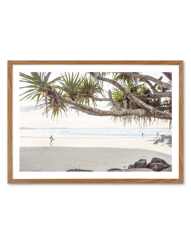 Last Surf, Snapper Rocks Art Print-PRINT-Olive et Oriel-Olive et Oriel-50x70 cm | 19.6" x 27.5"-Walnut-With White Border-Buy-Australian-Art-Prints-Online-with-Olive-et-Oriel-Your-Artwork-Specialists-Austrailia-Decorate-With-Coastal-Photo-Wall-Art-Prints-From-Our-Beach-House-Artwork-Collection-Fine-Poster-and-Framed-Artwork
