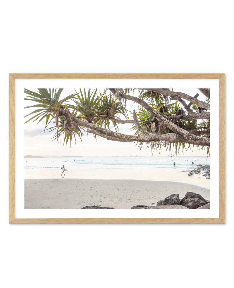 Last Surf, Snapper Rocks Art Print-PRINT-Olive et Oriel-Olive et Oriel-A5 | 5.8" x 8.3" | 14.8 x 21cm-Oak-With White Border-Buy-Australian-Art-Prints-Online-with-Olive-et-Oriel-Your-Artwork-Specialists-Austrailia-Decorate-With-Coastal-Photo-Wall-Art-Prints-From-Our-Beach-House-Artwork-Collection-Fine-Poster-and-Framed-Artwork