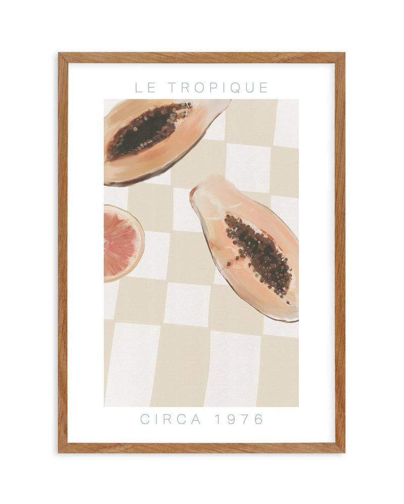 Le Tropique Art Print-PRINT-Olive et Oriel-Olive et Oriel-50x70 cm | 19.6" x 27.5"-Walnut-With White Border-Buy-Australian-Art-Prints-Online-with-Olive-et-Oriel-Your-Artwork-Specialists-Austrailia-Decorate-With-Coastal-Photo-Wall-Art-Prints-From-Our-Beach-House-Artwork-Collection-Fine-Poster-and-Framed-Artwork