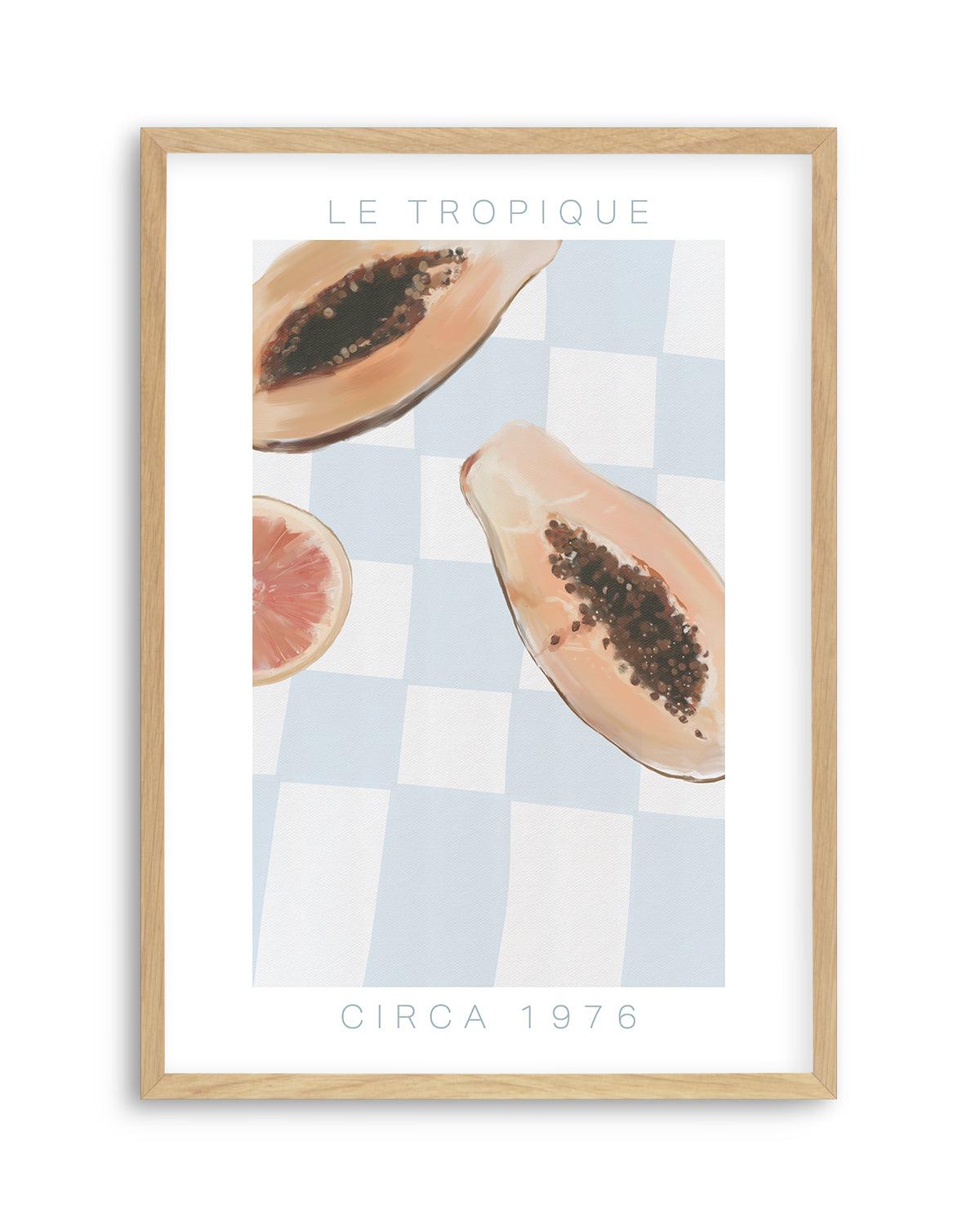 Le Tropique | Blue Art Print-PRINT-Olive et Oriel-Olive et Oriel-A5 | 5.8" x 8.3" | 14.8 x 21cm-Oak-With White Border-Buy-Australian-Art-Prints-Online-with-Olive-et-Oriel-Your-Artwork-Specialists-Austrailia-Decorate-With-Coastal-Photo-Wall-Art-Prints-From-Our-Beach-House-Artwork-Collection-Fine-Poster-and-Framed-Artwork