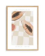 Le Tropique Art Print-PRINT-Olive et Oriel-Olive et Oriel-A5 | 5.8" x 8.3" | 14.8 x 21cm-Oak-With White Border-Buy-Australian-Art-Prints-Online-with-Olive-et-Oriel-Your-Artwork-Specialists-Austrailia-Decorate-With-Coastal-Photo-Wall-Art-Prints-From-Our-Beach-House-Artwork-Collection-Fine-Poster-and-Framed-Artwork