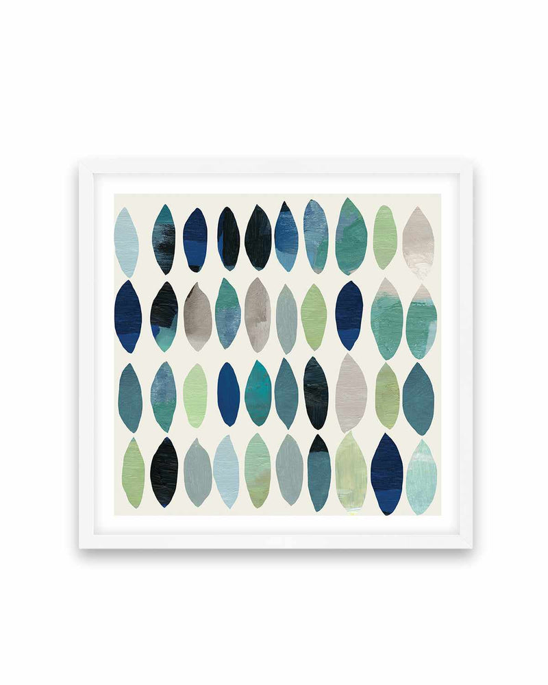 Leaf Abstract I Art Print-PRINT-Order sage mint green framed abstract painting wall art prints online with Olive et Oriel Australia