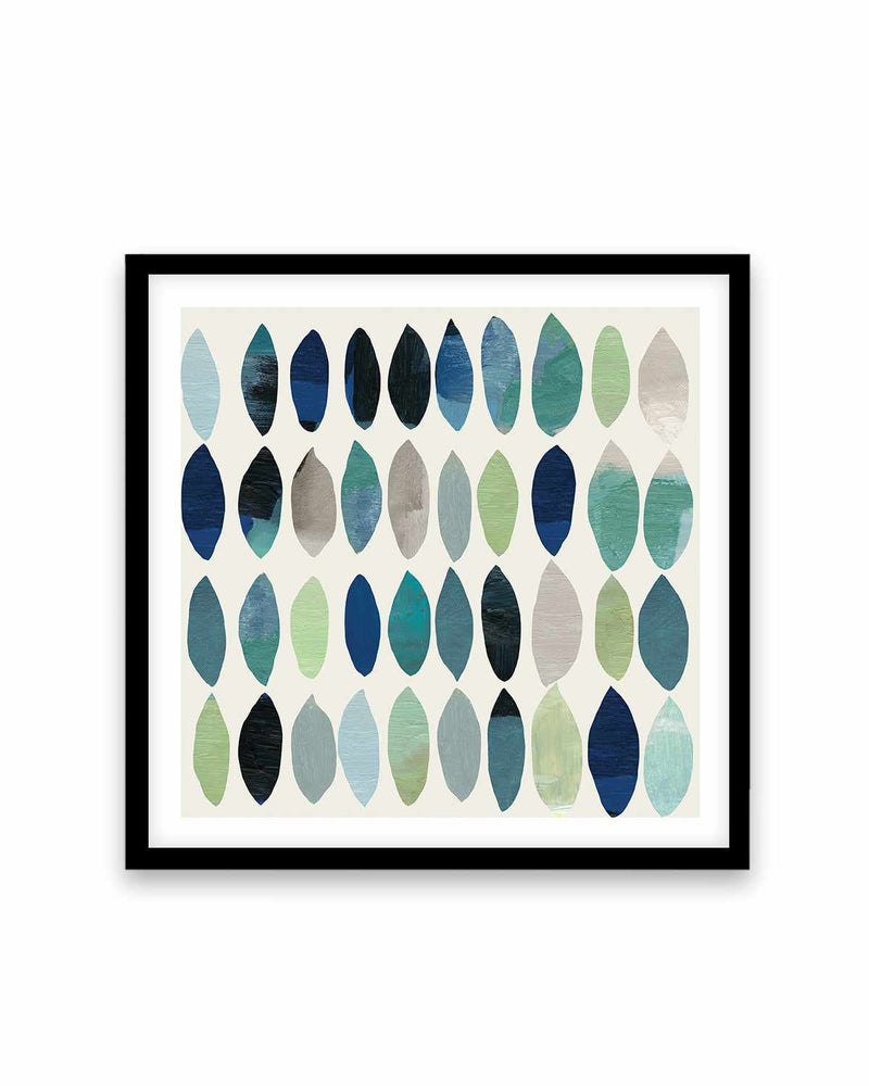 Leaf Abstract I Art Print-PRINT-Order sage mint green framed abstract painting wall art prints online with Olive et Oriel Australia