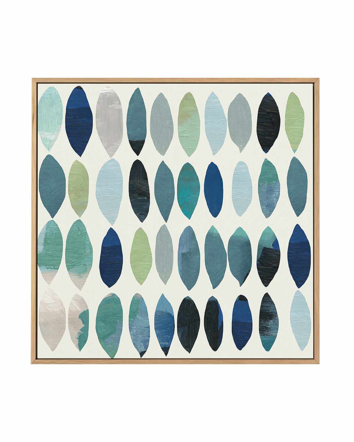 Leaf Abstract II | Framed Canvas Art Print