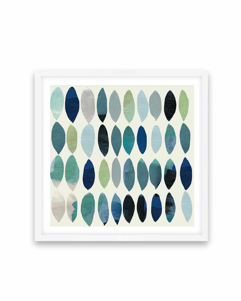Leaf Abstract II Art Print-PRINT-Order sage mint green framed abstract painting wall art prints online with Olive et Oriel Australia