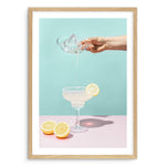 Lemon Margarita Art Print-PRINT-Olive et Oriel-Olive et Oriel-A5 | 5.8" x 8.3" | 14.8 x 21cm-Oak-With White Border-Buy-Australian-Art-Prints-Online-with-Olive-et-Oriel-Your-Artwork-Specialists-Austrailia-Decorate-With-Coastal-Photo-Wall-Art-Prints-From-Our-Beach-House-Artwork-Collection-Fine-Poster-and-Framed-Artwork