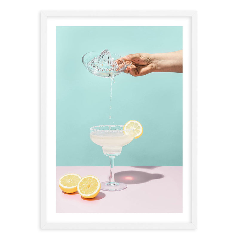 Lemon Margarita Art Print-PRINT-Olive et Oriel-Olive et Oriel-A5 | 5.8" x 8.3" | 14.8 x 21cm-White-With White Border-Buy-Australian-Art-Prints-Online-with-Olive-et-Oriel-Your-Artwork-Specialists-Austrailia-Decorate-With-Coastal-Photo-Wall-Art-Prints-From-Our-Beach-House-Artwork-Collection-Fine-Poster-and-Framed-Artwork