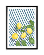 Lemon Still Life by Jenny Liz Rome Art Print-PRINT-Olive et Oriel-Jenny Liz Rome-A5 | 5.8" x 8.3" | 14.8 x 21cm-Black-With White Border-Buy-Australian-Art-Prints-Online-with-Olive-et-Oriel-Your-Artwork-Specialists-Austrailia-Decorate-With-Coastal-Photo-Wall-Art-Prints-From-Our-Beach-House-Artwork-Collection-Fine-Poster-and-Framed-Artwork