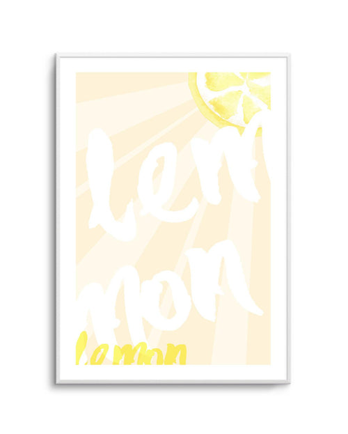 Lemon Yellow Sun Art Print-PRINT-Olive et Oriel-Olive et Oriel-A5 | 5.8" x 8.3" | 14.8 x 21cm-Unframed Art Print-With White Border-Buy-Australian-Art-Prints-Online-with-Olive-et-Oriel-Your-Artwork-Specialists-Austrailia-Decorate-With-Coastal-Photo-Wall-Art-Prints-From-Our-Beach-House-Artwork-Collection-Fine-Poster-and-Framed-Artwork