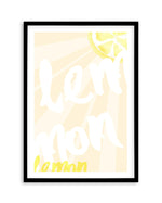 Lemon Yellow Sun Art Print-PRINT-Olive et Oriel-Olive et Oriel-A5 | 5.8" x 8.3" | 14.8 x 21cm-Black-With White Border-Buy-Australian-Art-Prints-Online-with-Olive-et-Oriel-Your-Artwork-Specialists-Austrailia-Decorate-With-Coastal-Photo-Wall-Art-Prints-From-Our-Beach-House-Artwork-Collection-Fine-Poster-and-Framed-Artwork