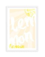 Lemon Yellow Sun Art Print-PRINT-Olive et Oriel-Olive et Oriel-A5 | 5.8" x 8.3" | 14.8 x 21cm-White-With White Border-Buy-Australian-Art-Prints-Online-with-Olive-et-Oriel-Your-Artwork-Specialists-Austrailia-Decorate-With-Coastal-Photo-Wall-Art-Prints-From-Our-Beach-House-Artwork-Collection-Fine-Poster-and-Framed-Artwork