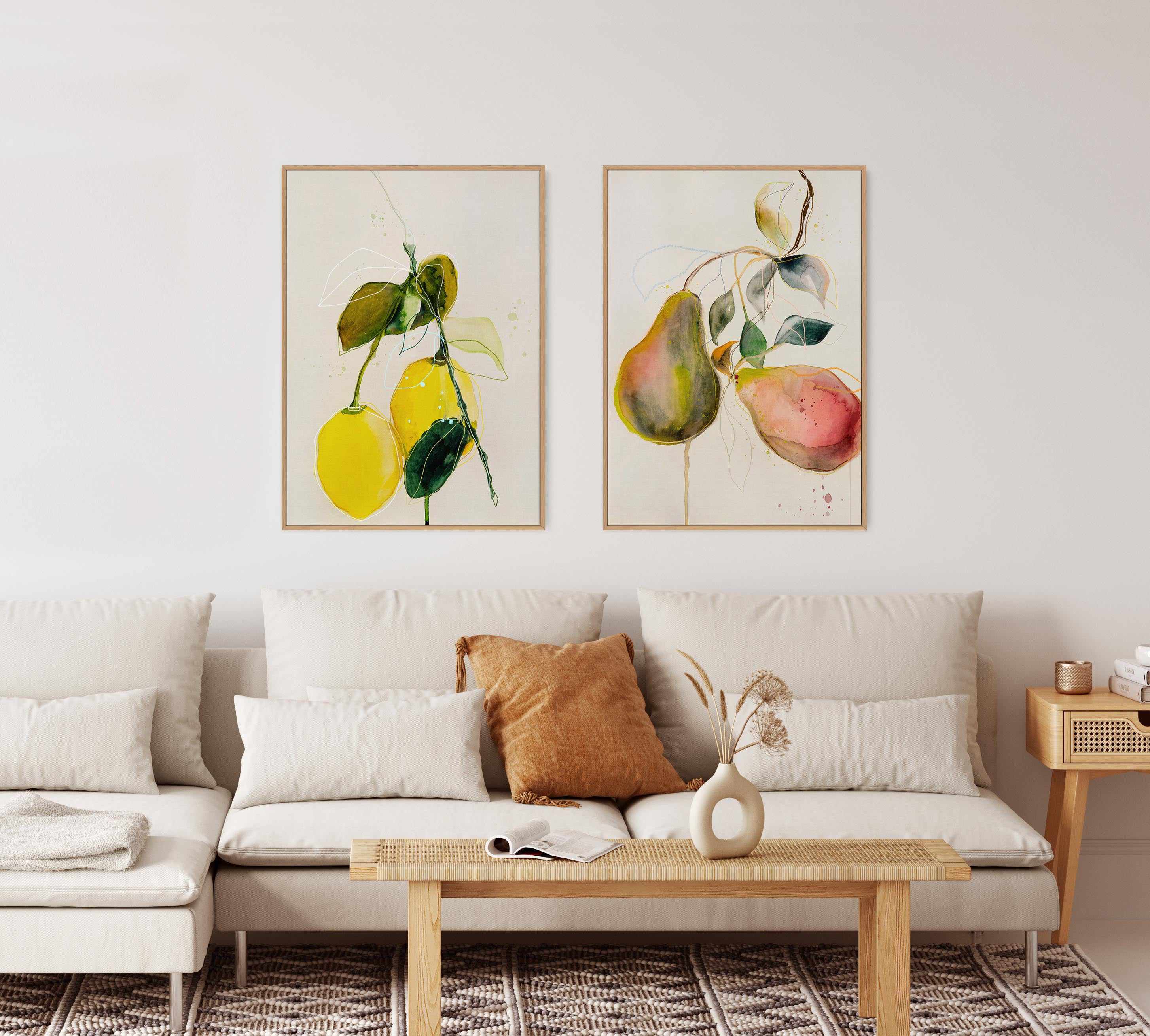 Pear by Leigh Viner | Framed Canvas-CANVAS-You can shop wall art online with Olive et Oriel for everything from abstract art to fun kids wall art. Our beautiful modern art prints and canvas art are available from large canvas prints to wall art paintings and our proudly Australian artwork collection offers only the highest quality framed large wall art and canvas art Australia - You can buy fashion photography prints or Hampton print posters and paintings on canvas from Olive et Oriel and have t